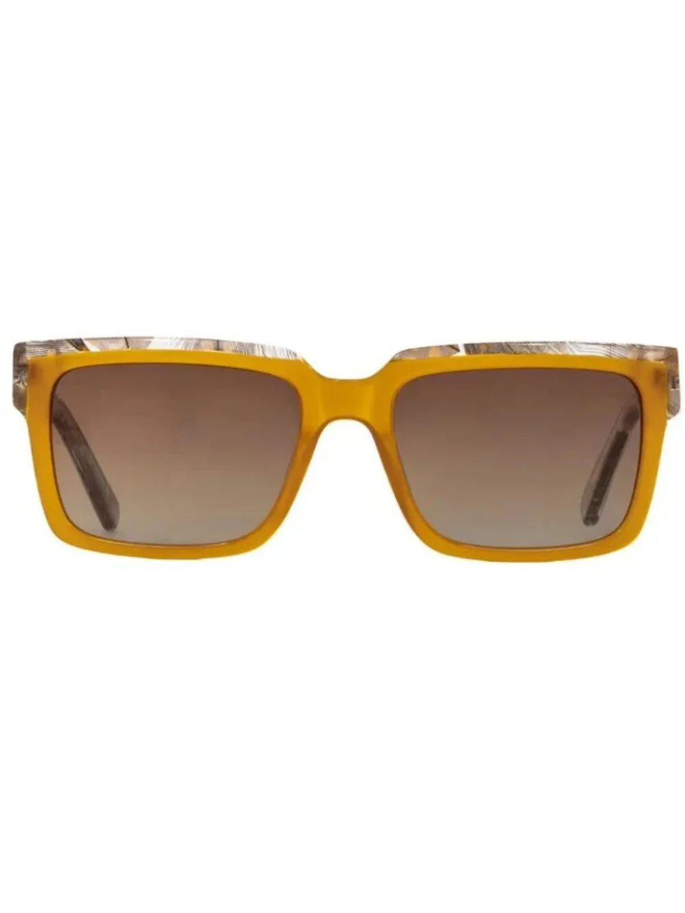 Elton John HONKYCAT AMSKY Tobacco Feather Frame/Brown Gradient Lens Sunglasses